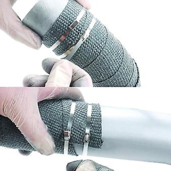 Mindre Stålkabelbindere, 100 stk. 20 cm Kraftige -loc Kabelstrips, Metaludstødning