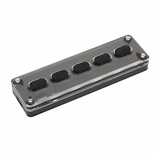 Dual Mode Tastatur, Programmerbart Tastatur 5 Taster Bluetooth Tastatur Silikontastatur Profesjonelt Testet