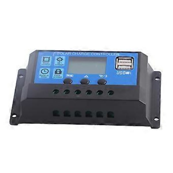 12V 24V Auto 20A Lyijyakku Aurinkolataussäädin PWM-säädin Kaksois-USB 5V Ulostulo