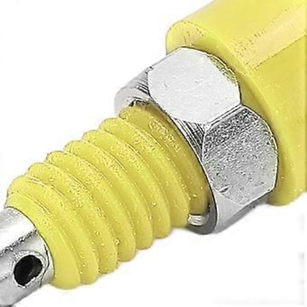10 stk. 2 mm Banan Hun Jack Stik Adapter Panel Mini Bindingsstolpe til Elektronisk Instrument Gul