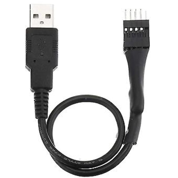 2 kpl 20 cm 9-nastainen ulkoiseen USB A -liitäntään PC-emolevyn sisäinen datakaapeli