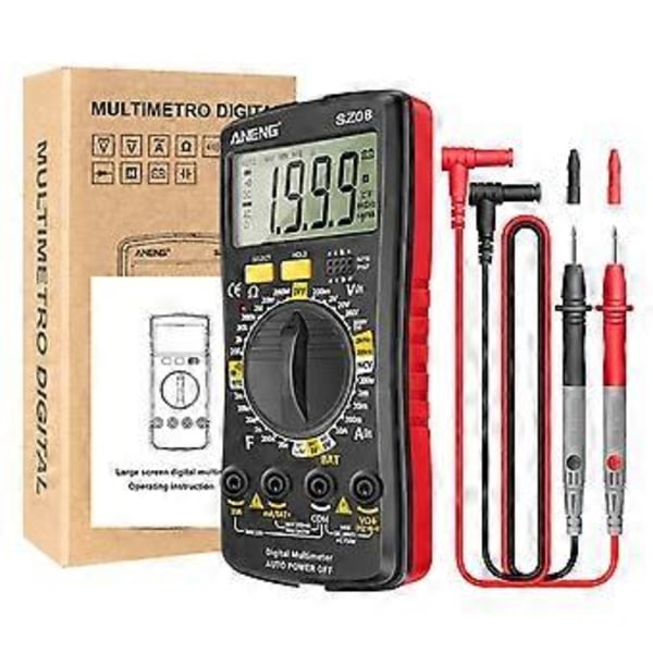 Digital Multimeter Ultratunn Förvaring Professionell Multimetro Auto Voltmeter AC