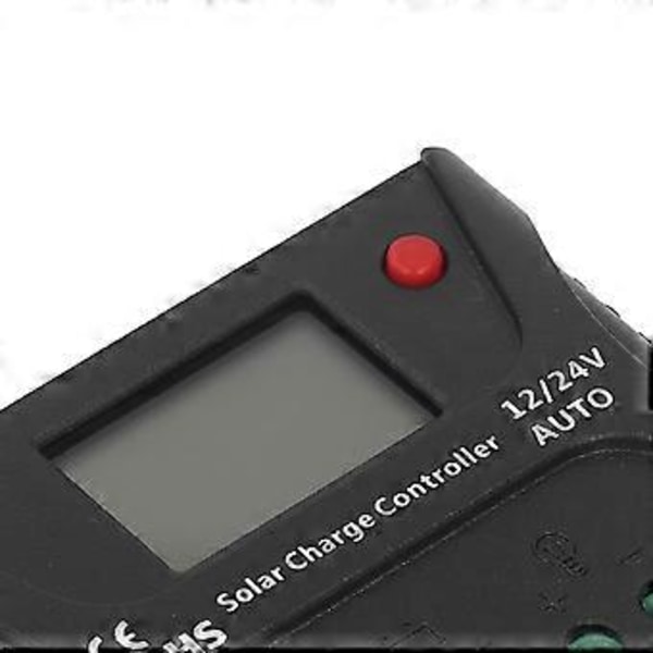 Solar Laddningsregulator PWM Urladdningskontroll LED-Display med USB 10A 12V 24V för Batteri