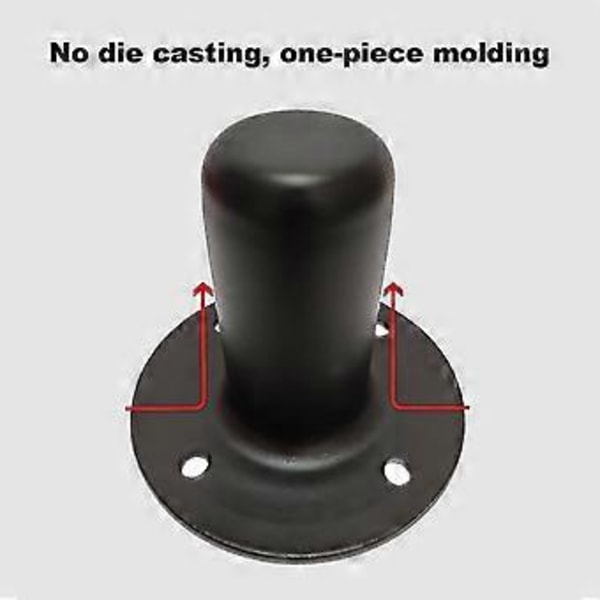 Högtalarstativ Topplock, Metall Högtalarskåp Stolpfäste, PA/DJ Stativ Högtalarstativ Monteringsadapter 107x84mm (2-pack Svart)