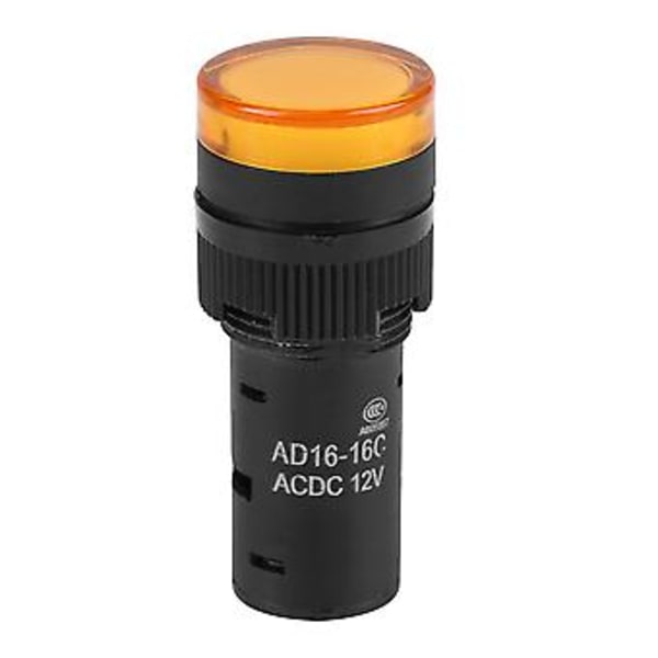 20 stk. 12V LED Indikator Signal Advarsel Alarm Nødlys Lampe Gul