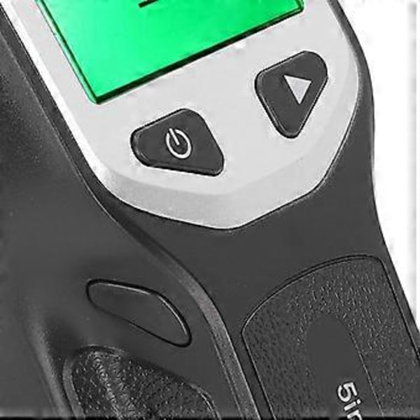 Regelsökare Väggskanner Sensor 5 i 1 Detektor HD LCD-skärm för Trä AC-ledningar Centrum Kant Silver