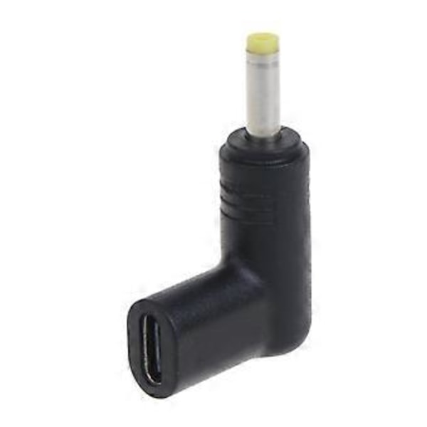 Laptop Strømlader Adapter Kobling Type-C Hunn til DC Hann Jack 4.0x1.7mm 90 Graders Plugg Konverter