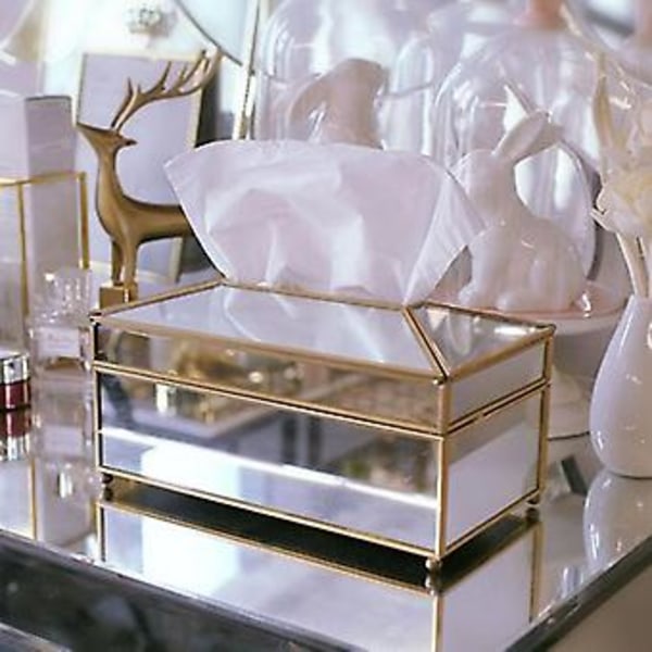 Praktisk Glas Tissue Box Håndklæde H Ing Bord