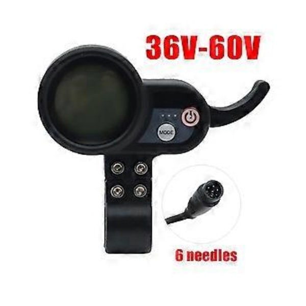 36-60v Instrumentpanel Mätare Justerbar Spänning För Jp Elektrisk Scooter Tillbehör (Runt Huvud)