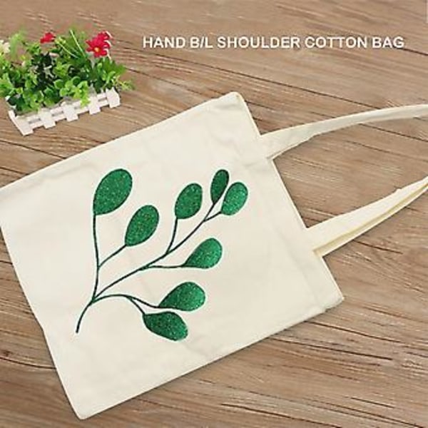 Pencil Pouch Tote Bags Sett, DIY Håndverk Blanke Sminkevesker