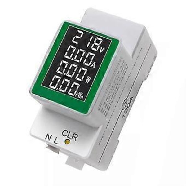 Digital AC-display Multifunktionell Skenmätare Spännings- och Amperemeter AC50-300V/100A Testare