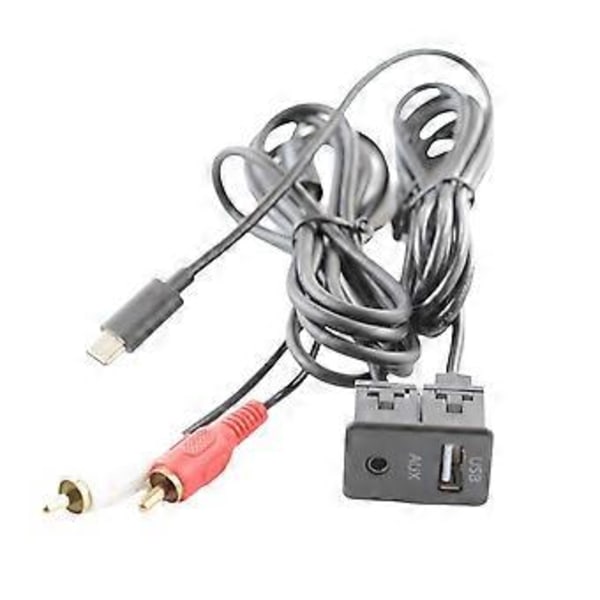 Bil Android Navigationsmaskin AUX Panel TYPE-C+ Ljudingång USB+AUX Gränssnittspanel Förlängningskabel Adapterpanel