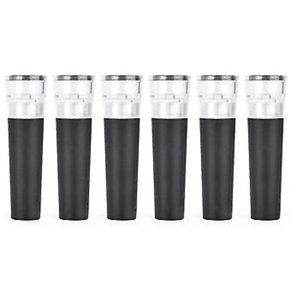 Flaskproppar 6-pack Återanvändbar Flaskpropp Vakuumförslutare, Sparare Vakuum P