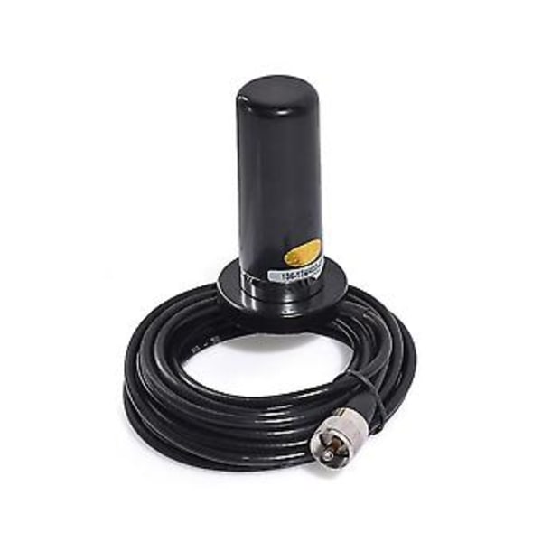 Kjøretøy/bil Mobilradio VHF/UHF Dual Band Antenne 9cm Base Magnetisk Feste BNC Hann 5m Kabel For BC
