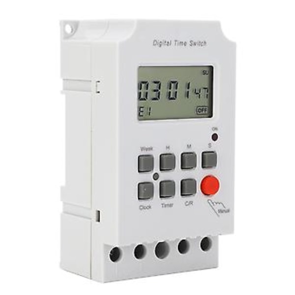 Digital Timerbryter 28 Grupper Program Kraftig Programmerbar Elektronisk Tidsstyring AC200‑240V