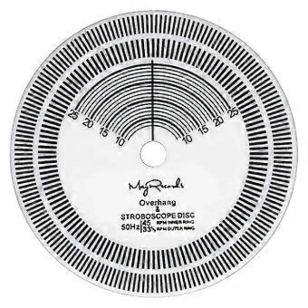 LP Platespiller Strobe Disc Kalibrering Takometer Platespiller Hastighetsdeteksjon Platekalibrering