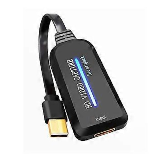 USB 2.0 Videoinspelningskort HDMI-kompatibelt 1080P 4K för Gaming Live Streaming