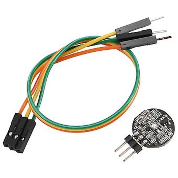 Pulssensor Hjärtfrekvenssensor Hjärtslag Pulssensor För Raspberry Pi, svart&röd