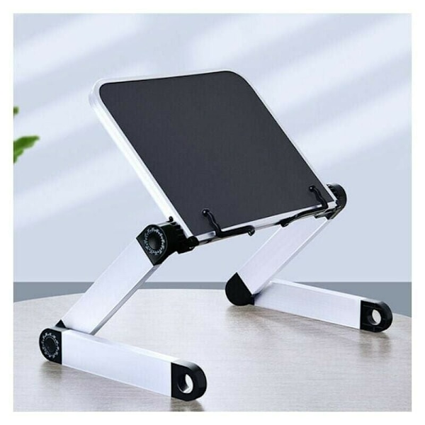 Black Reading Stand Tray Adjustable Tilt Stand 360 Adjustable Height and Angle Music Stand Portable Foldable Book Rest for Most Paper and Tablet Boo