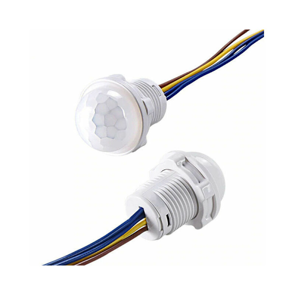 Mini PIR-rörelsesdetektor 110° för inomhus-/utomhusmontering I IP65-sensor I infälld rörelsesdetektor 85-265V liten, med potentiometer 1 st 13Treiz