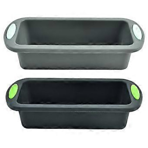 Silikoneform til Bagning af Brød, Farsbrød, Kage, Non-Stick Genanvendelige Rektangelforme med Nemme Håndtag