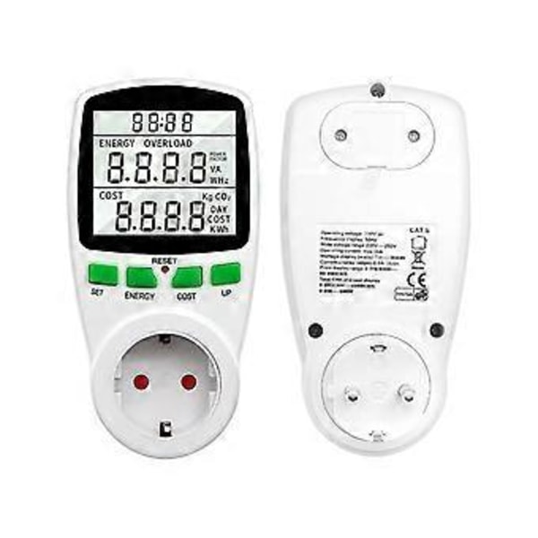 Effektmätare Wattmeter Effektmätare EU-uttag Energimätare Ft