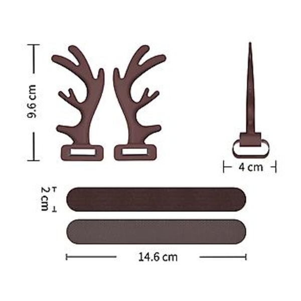 Cosplay Horn Öron Hörlursfäste med Självhäftande Hörlursdekoration