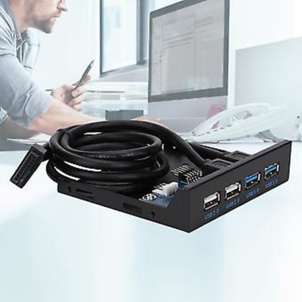 Frontpanel diskettedrev, 2 Port USB3.0 + Diskettedrev Front Case Port Diskettedrev Frontpanel Bedst i klassen
