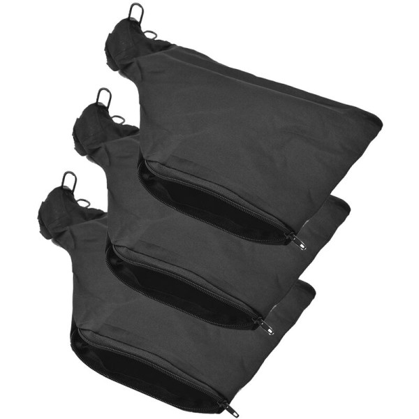 Geringssåg dammpåse, svart dammsamlarpåse med dragkedja och metallhållare, för modell 255 geringssåg 3 delar