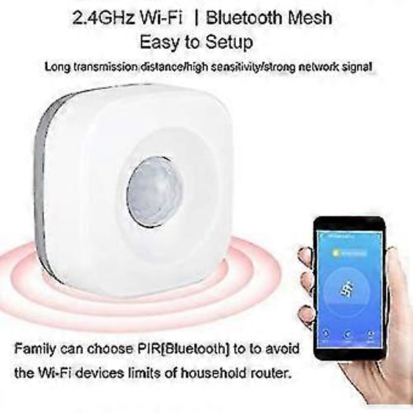 Wifi PIR Rörelsesensor Infraröd Detektor Säkerhets Inbrottslarm Sensor Smart Life App Kontroll