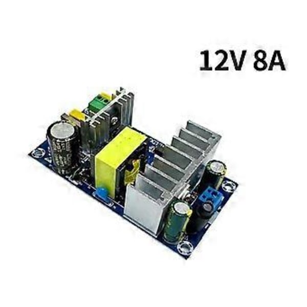 12V 8A Kytkentävirtalähde Moduuli 100W Suuritehoinen Virtalähde Paljas Piirilevy AC85-265V - DC 12V Piirilevymoduuli