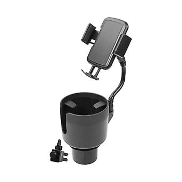 3-i-1 Multifunktionell Justerbar Bilmugg Dryckeshållare Expander Med Mobiltelefonhållare A/C Ventilationsfäste Stöd