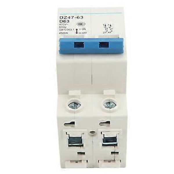 Miniatyrbrytare 2-läges DIN-skenmontering Jordfelsbrytare AC 400V 63A