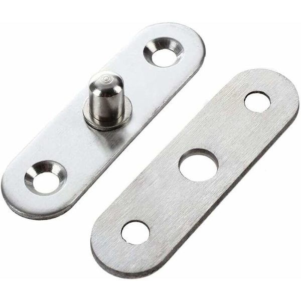 57mm x 16mm x 11mm Rustfrit Stål 360 Graders Dørkugle Pivot Centerhængsel 8stk