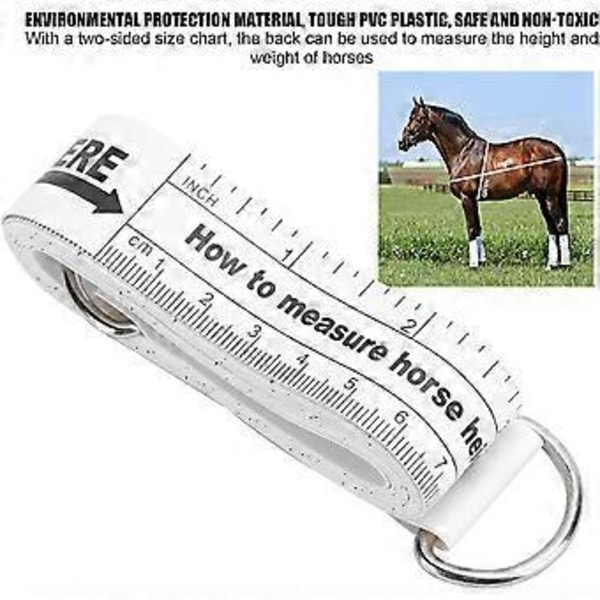 Mät Portable Djur Viktmåttband Byst Höjd Måttband Jordbruksutrustning För Häst