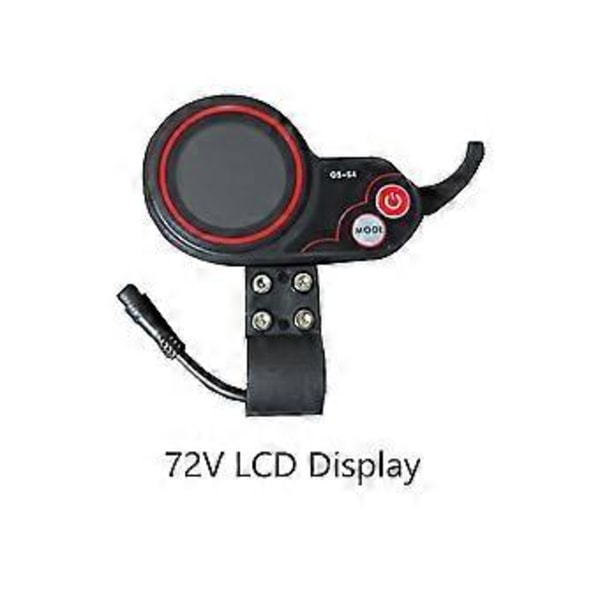 -s4 72v Tumgas LCD Display Mätare Zero 11x Elscooter 6pin Display Tillbehör