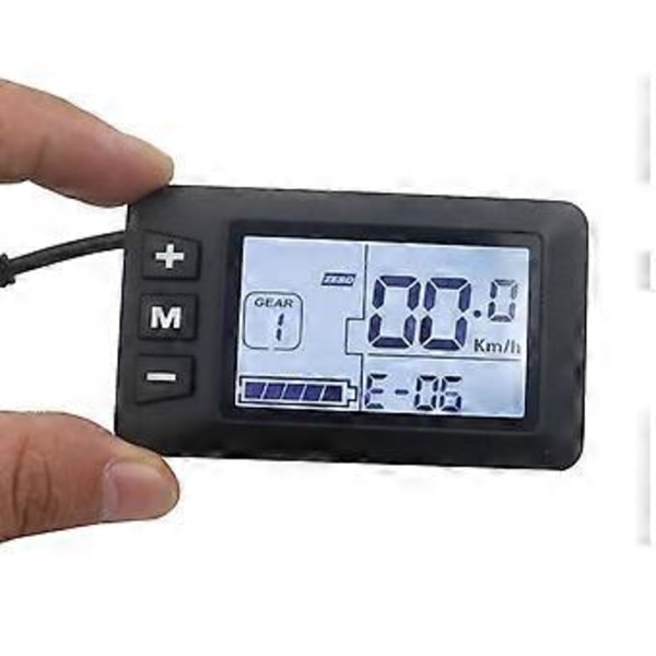 Elektrisk scooter børsteløs motorcontroller 48V 21A+S866 LCD-display dashboard kit E-scooter tilbehør sort+hvid