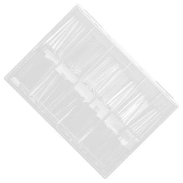240 st Extra Långa Nagelspetsar Konstgjorda Fransk Tippar för DIY Nagelsalong Transparent