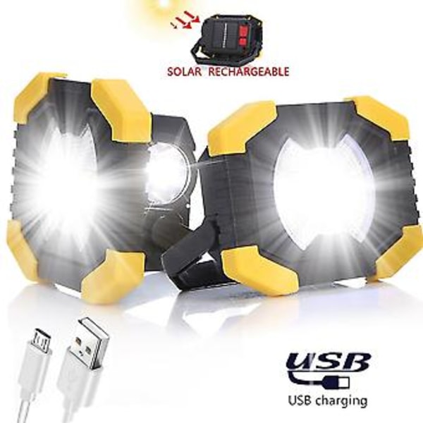 50w Bærbar Solar Led Usb Genopladelig Lommelygte