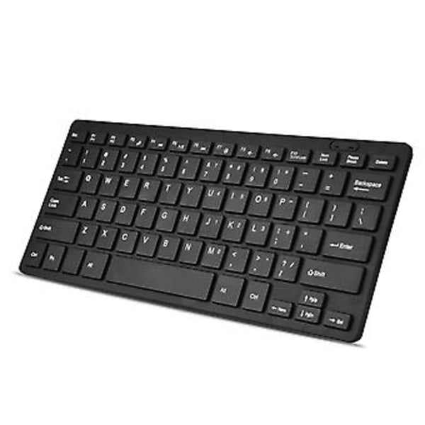 78 Tangenter Ultratunn Mini USB-Kabelanslutet Tangentbord för Stationär Dator Laptop PC (Svart)