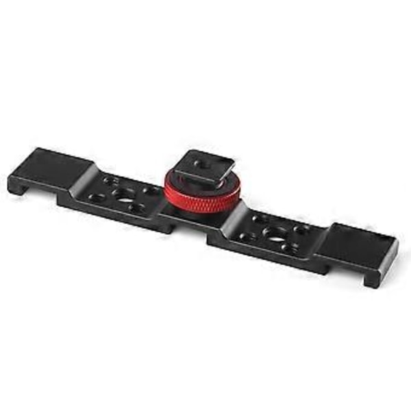 Aluminium Triple Cold Shoe Mount Plade Beslag til Kamera Mikrofon LED Lys Montering