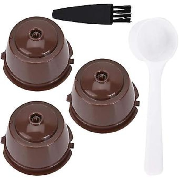 Återanvändbara kapslar i plast, 3 st Återanvändbar kaffekapsel Återanvändbar kaffekapsel Påfyllningsbara kapslar Professionellt testade
