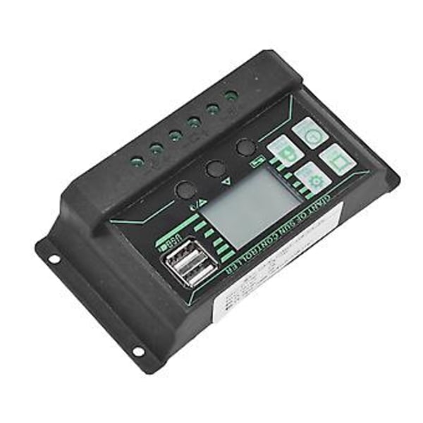 Solar Opladnings- og Afladningscontroller, Solar Opladnings- og Afladningscontroller Solpanel Regulator Justerbar Solar Opladningscontroller Specialdesignet