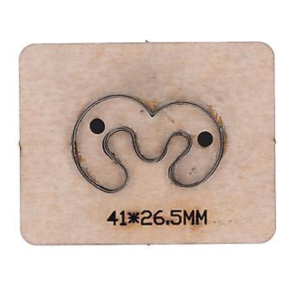 Nummer 3 Form Läder Punch Die, 41x26.5mm Skärmall För Läder, Trä & Gummi - Högprecisions Hantverk Punch Skärverktyg För DIY Projekt