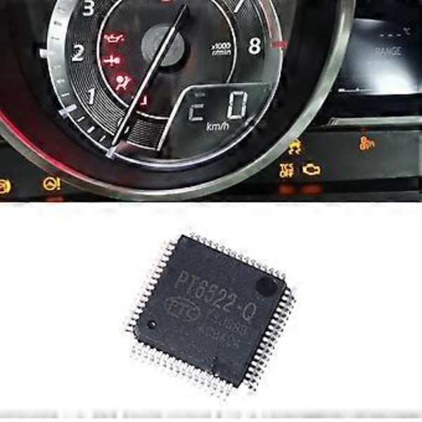 PT6522-Q Auto IC Chip Strømmodul Speedometer Svart Skjerm Reparasjonsbrikke for 2 3 6 CX5 -5 CX30 -30