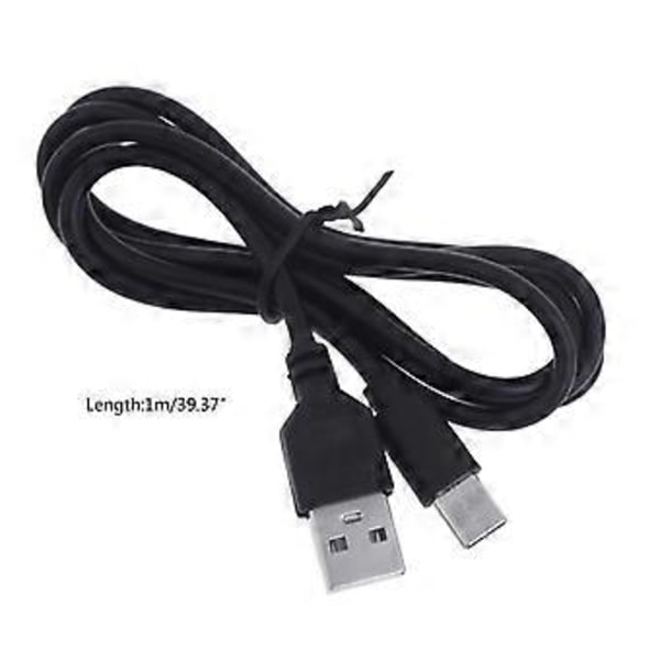 Høyhastighets USB Hurtiglader USB til USB C Forlenget Kabel Dataoverføring Lading