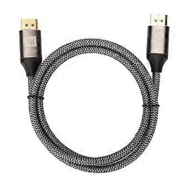 DisplayPort til DisplayPort Kabel Multifunksjon 8K 60Hz DP til DP Kabel for Laptop PC Skjerm Projektor 1m