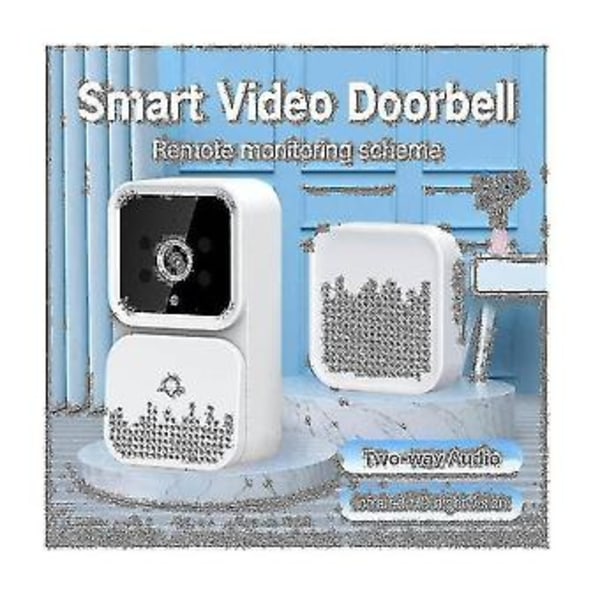 M6 Smart Visuel Dørklokke Tovejs Audio Dørklokke Infrarød HD Nattesyn Fjernbetjent Intercom Dørklokke