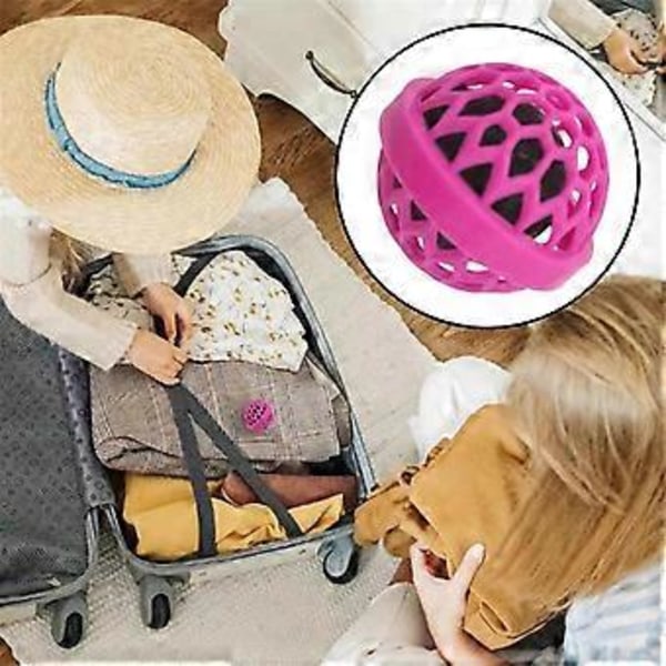 Clean Ball Håller Väskan Ren: Inre Klibbig Boll Inuti Plockar Upp Damm, Smuts, Smulor i Handväska Väskrengöringstillbehör Rosa