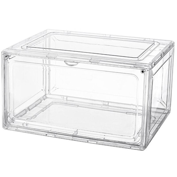 Transparent magnetisk sugkopp sneaker förvaringslåda för basketbollsskor skoskåp genomskinlig skoskåp